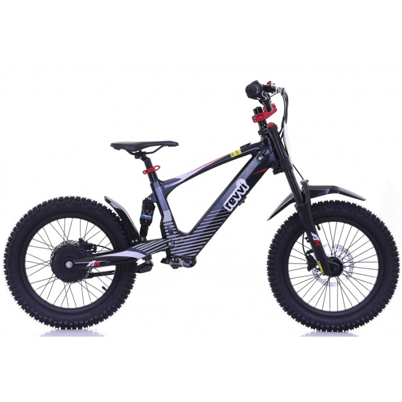 Kids 500w 36v Electric Balance Bike - Revvi 18" - Black
