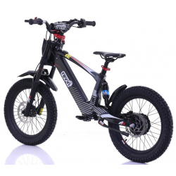 Kids 500w 36v Electric Balance Bike - Revvi 18" - Black