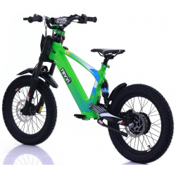 Kids 500w 36v Electric Balance Bike - Revvi 18" - Green
