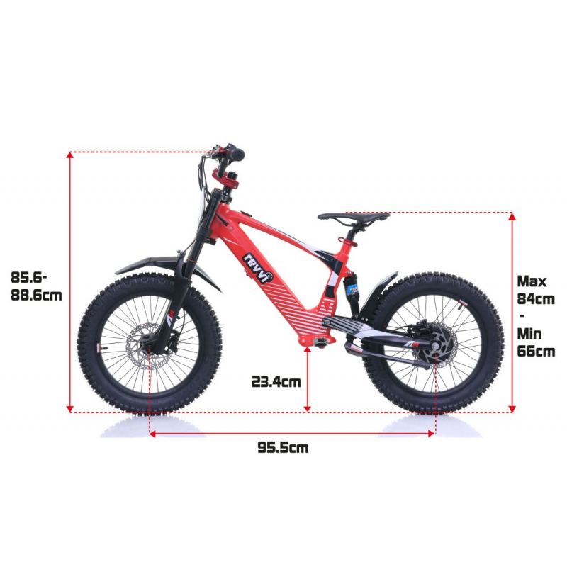 Kids 500w 36v Electric Balance Bike - Revvi 18" - Blue