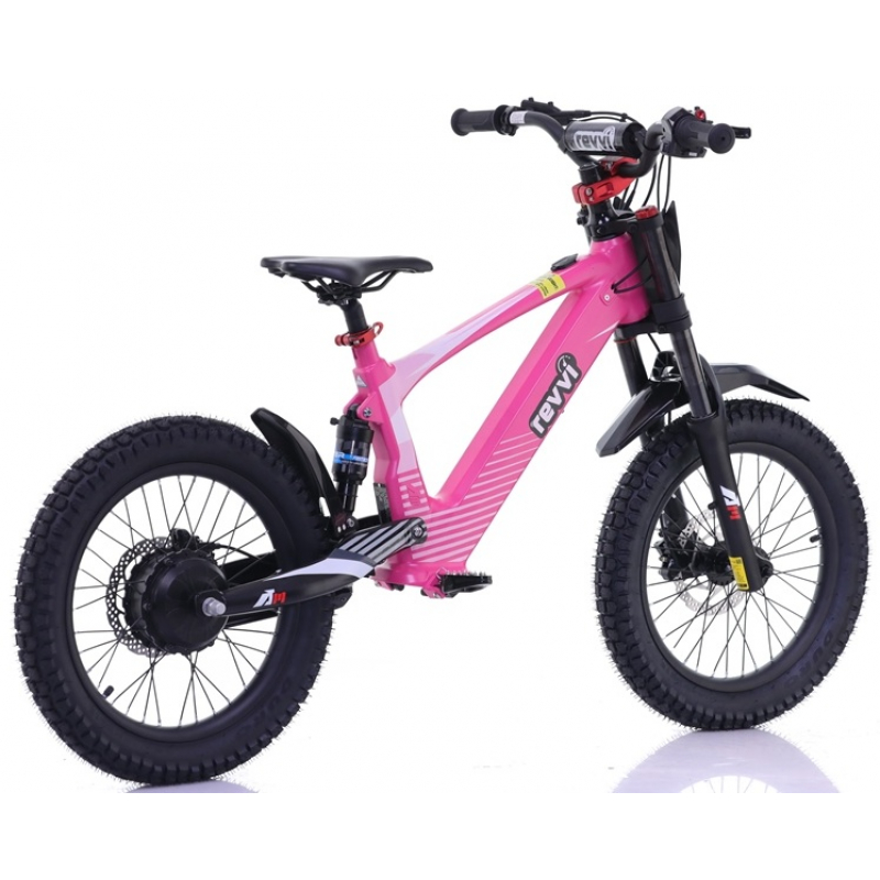 Kids 500w 36v Electric Balance Bike - Revvi 18" - Pink