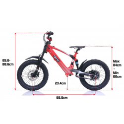 Kids 500w 36v Electric Balance Bike - Revvi 18" - Blue