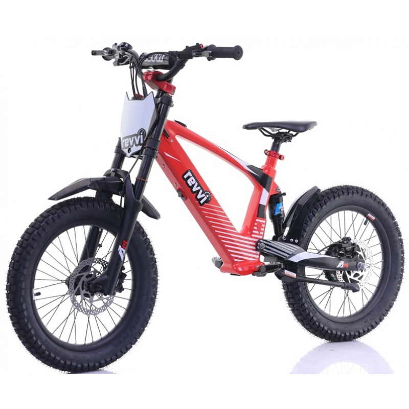 Kids 500w 36v Electric Balance Bike - Revvi 18" - Red