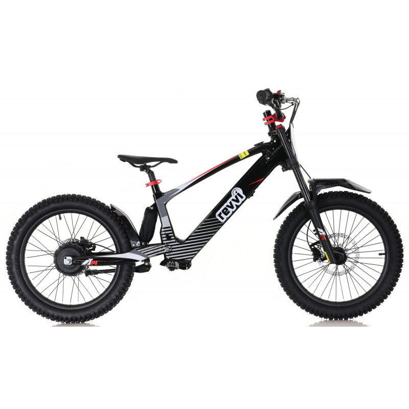 Kids 800w 36v Electric Balance Bike - Revvi 20" - Black
