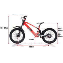 Kids 800w 36v Electric Balance Bike - Revvi 20" - Black