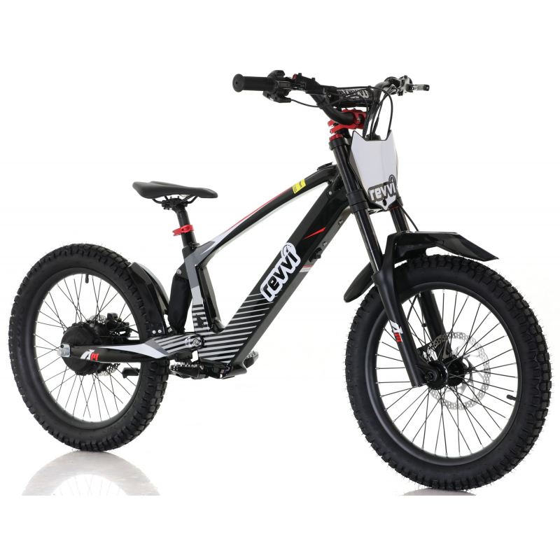 Kids 800w 36v Electric Balance Bike - Revvi 20" - Black