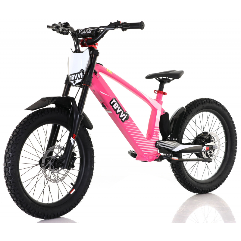 Kids 800w 36v Electric Balance Bike - Revvi 20" - Pink