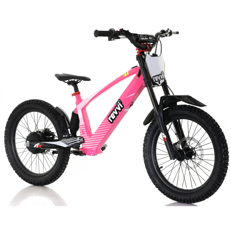 Kids 800w 36v Electric Balance Bike - Revvi 20" - Pink