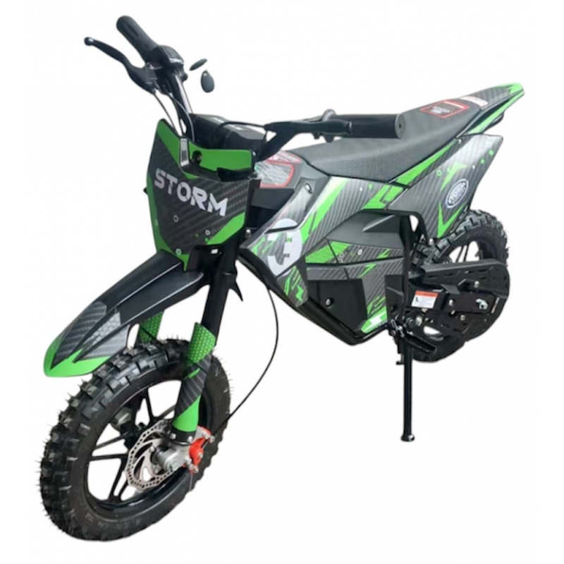 Kids 800w 36v Electric Dirt Bike 10/10 - Green