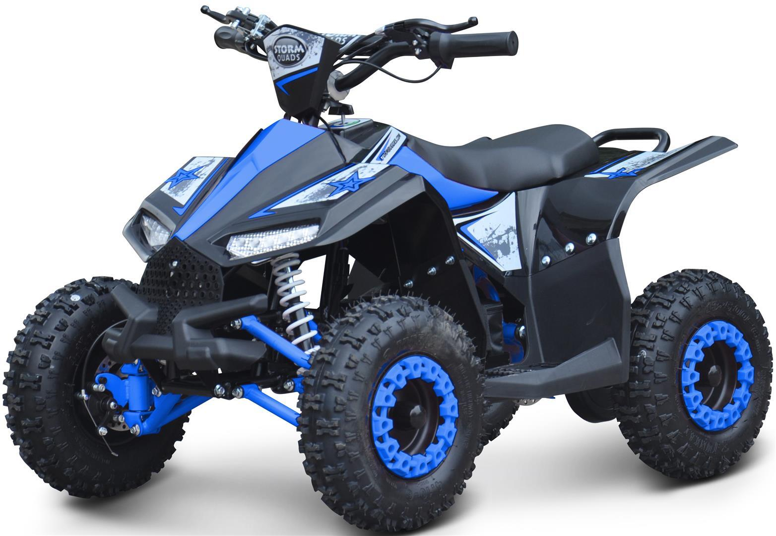 Renegade Ranger 50cc Kids Mini Petrol Quad Bike Blue Quads 4 Kids